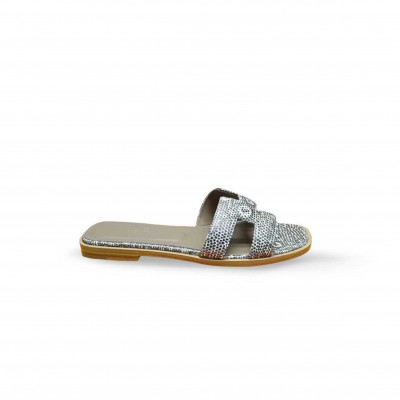 HERMÈS ORAN SANDAL IN LIZARD OMBRE 